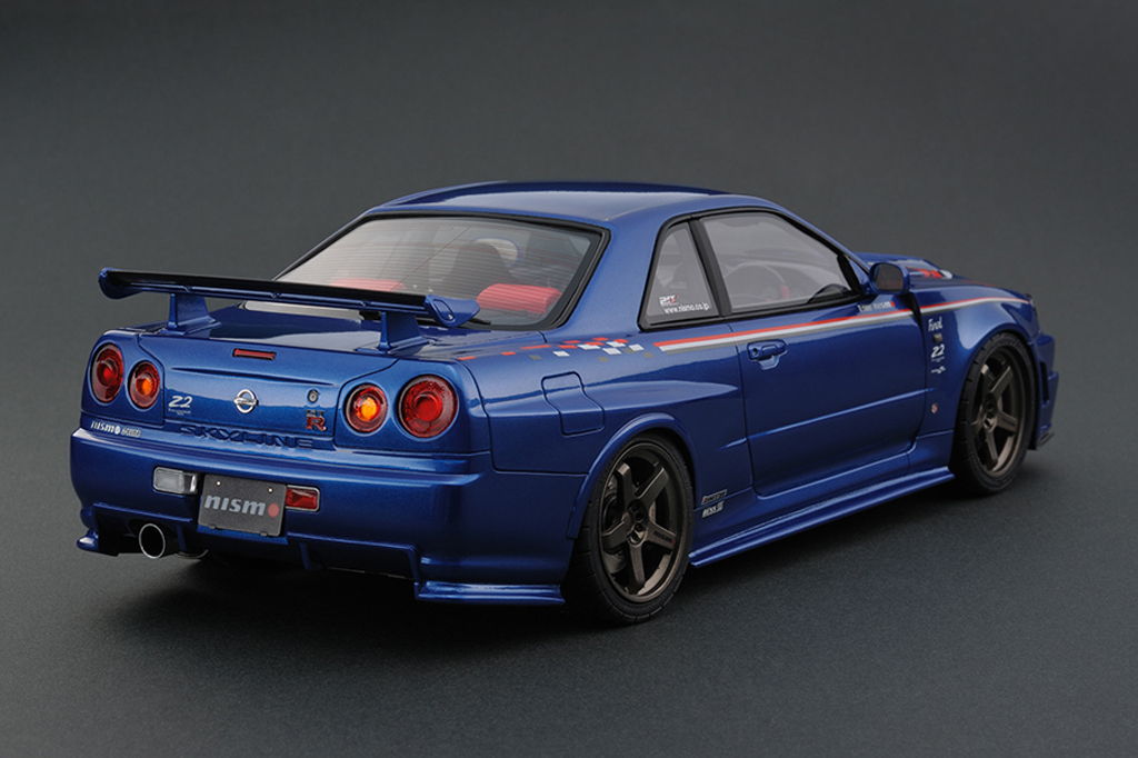 Nissan Skyline R34 Nismo GT-R Z-tune Bayside Blue (NISMO FESTIVAL 2013 MEMORIAL EDITION) IG0010 1/18 Ignition Model